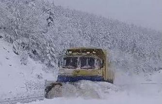 Sinop’u kar vurdu: 42 köy yolu kapalı