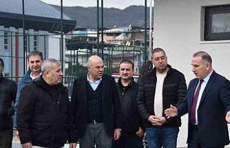 Söke Şehir Stadı’nın Altay maçına yetiştirilmesi için çalışmalar hızlanıyor