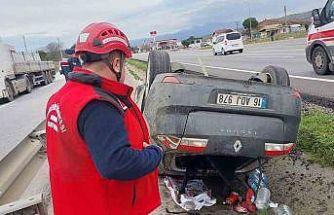 Susurluk’ta tek taraflı trafik kazası: 1 yaralı
