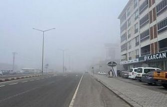 Tavşanlı’da yoğun sis nedeniyle görüş mesafesi düştü