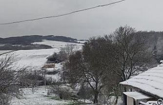 Tekirdağ’da yüksek kesimlerde kar etkili oluyor