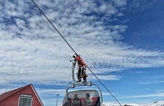Teleferikte mahsur kalanlar başarılı bir operasyonla kurtarıldı