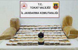Tokat’ta jandarma kaçak tütün operasyonu düzenledi