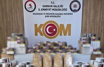 Tütün operasyonunda iş yeri ve depoya baskın