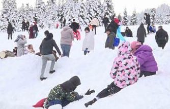 Uludağ’da sömestir tatilinin son gününde yoğunluk sürüyor