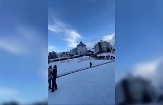 Uludağ’daki teleferik kuyruğu şaşırttı