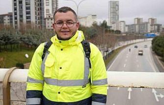Umreye gitmek için Giresun’dan yürüyerek yola çıktı, 12. gününde Gaziantep’e ulaştı