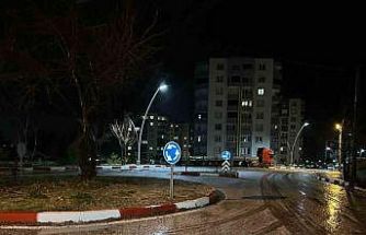 Uşak’ta sağanak yağış sonrası dolu etkili oldu