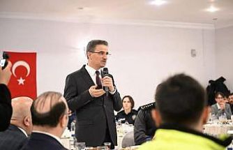 Vali Baruş, polis evinde iftar programında emniyet mensupları ile bir araya geldi