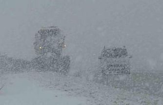 Van Kurubaş Geçidi’nde kar yağışı ve sis etkili oldu