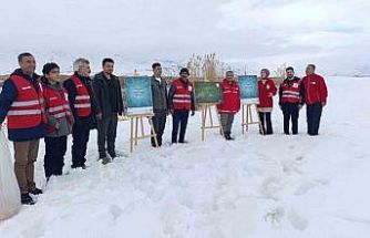 Van’da yaban hayvanları unutulmadı