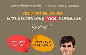 Yeşilyurt Belediyesi "Hızlandırılmış YKS Kursları" başladı