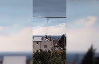 Akdeniz’de oluşan hortum kamerada