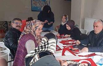 Akşehir’de şehitlerin hatırası için anlamlı çalışma