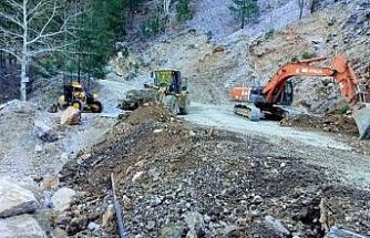 Alanya yollarında kış mesaisi sürüyor