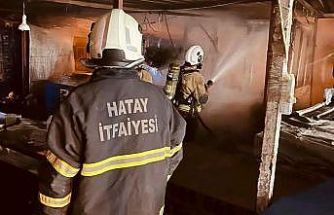 Alevlere teslim olan baraka iş yeri kullanılmaz hale geldi