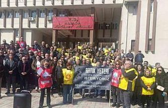 Aliağa’da eğitimcilerden şiddete karşı ortak tepki