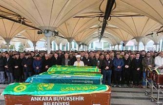 Ankara’da gaz sızıntısından vefat eden baba ile kızı son yolcuğuna uğurlandı