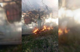 Antakya’da müstakil ev alevlere teslim oldu