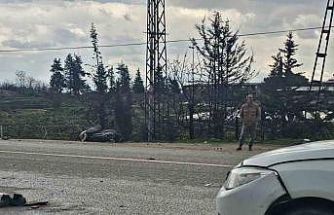 Antakya’da otomobille çarpışan motosikletin sürücüsü hayatını kaybetti