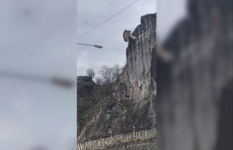 Artvin’de tehlike oluşturan kayalar kontrollü şekilde düşürüldü