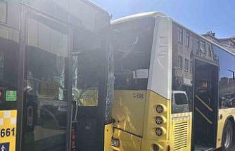 Ataşehir’de İETT otobüsleri çarpıştı: 1 yaralı