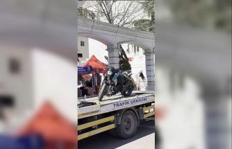 Avcılar’da polis çevirmesine giren motosikletliye 226 bin lira ceza kesildi