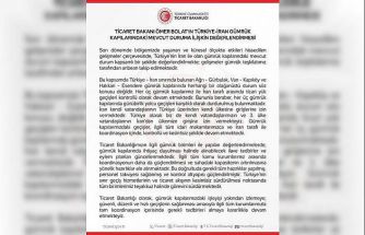 Bakan Bolat: "İran ile olan gümrük kapılarındaki mevcut durum anbean takip edilmektedir"