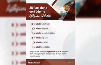 Bakan Işıkhan 36 ilacın geri ödeme sistemine alındığını duyurdu