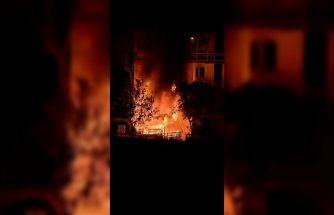 Baraka alevlere teslim oldu