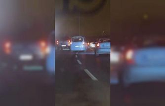 Başakşehir’de düğün konvoyu trafiği tehlikeye attı