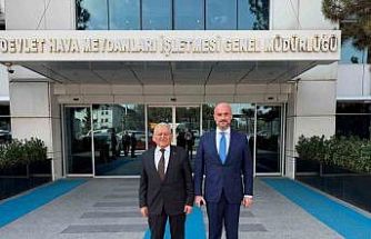 Başkan Büyükkılıç, DHMİ Genel Müdürü Çakmak’ı ziyaret etti