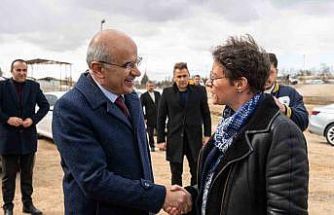 Başkan Er, Fransız heyetle Malatya’da kurulacak ayrıştırma tesisi alanını inceledi