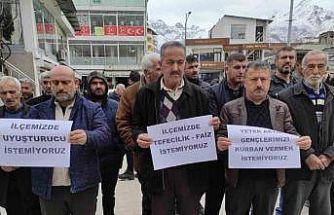 Batman’da uyuşturucu, tefecilik ve kumar protestosu