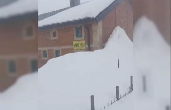 Bayburt’ta Kılıçkaya Yaylası kar altında kaldı