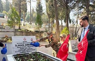 Bayram öncesi şehit mezarlıkları ter temiz oldu