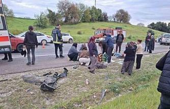 Bayram yolunda feci kaza: Otomobiller kafa kafaya çarpıştı, 7 kişi yaralandı