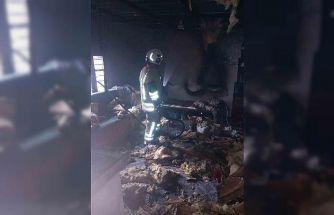 Belen’de yanan ev kullanılmaz hale geldi