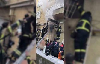 Berber dükkanında çıkan yangında mahsur kalan çırak kurtarıldı