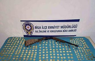 Biga’da 438 adet sahte altın ele geçirildi