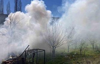 Bilecik’te bağ evinde çıkan yangın korkuttu