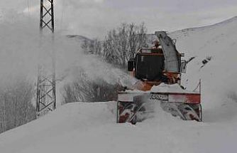 Bitlis’te 6,5 metrelik kar yağışına rağmen 20 bin kilometre yol açıldı