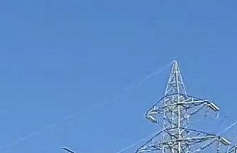 Bodrum’da yüksek gerilim hatları helikopterle temizlendi