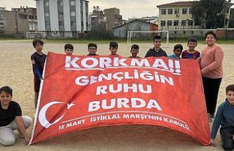 Bornovalı kursiyerlerden ’Korkma’ mesajı