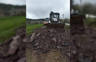 Bozulan yollara hızlı müdahale