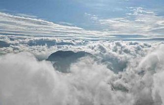 Bulutlar Kozan Kalesi’nde dans etti, ortaya masalsı görüntüler çıktı