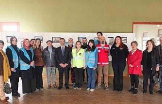 Burhaniye’de deprem fotoğrafları sergisi açıldı