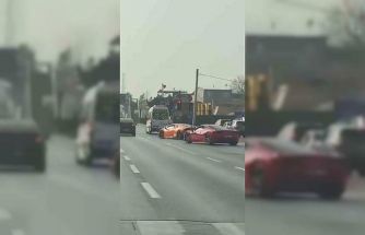 Bursa’da iki lüks otomobil trafik kurallarını hiçe saydı