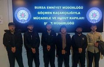 Bursa’da kaçak göçmen operasyonu: 17 yabancı uyruklu şahıs yakalandı