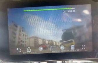 Bursa’da motosiklet sürücüsünün dikkati kazayı önledi